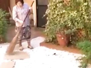 Japanese Granny Creamed by not her Grandson (Uncensored)
